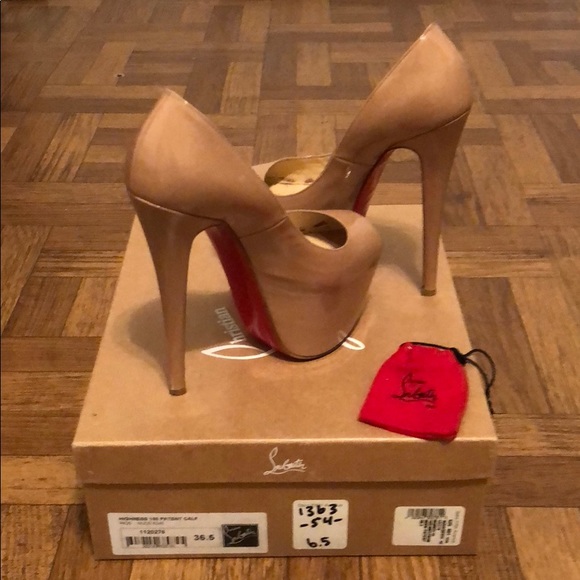 Christian Louboutin Shoes - Highness 160 Patent Calf - Nude